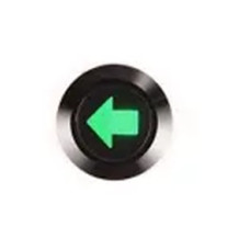 12mm left turn signal flat indicator light with wire led