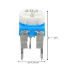 Carbon Film Horizontal Trimpot Potentiometer 202(2000 Ohm)