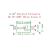 Mini Digital 3-Wire DC Voltmeter Panel Display Mini Digital 3-Wire DC Voltmeter Panel Display