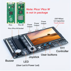 TFT Pico Breadboard Kit Plus w/ Capacitive Touch