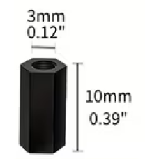 Nylon Hex Standoff Spacer M3 10mm Nylon Hex Standoff Spacer M3 10mm