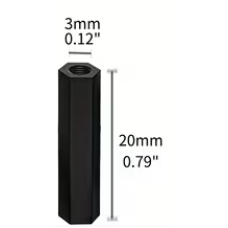 Nylon Hex Standoff Spacer M3 20mm Nylon Hex Standoff Spacer M3 20mm
