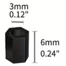 Nylon Hex Standoff Spacer M3 6mm Nylon Hex Standoff Spacer M3 6mm