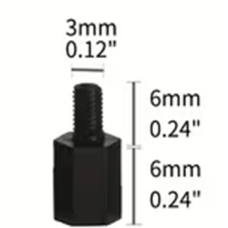 Nylon Hexagonal Standoff Spacer 6mm x 6mm Nylon Hexagonal Standoff Spacer 6mm x 6mm